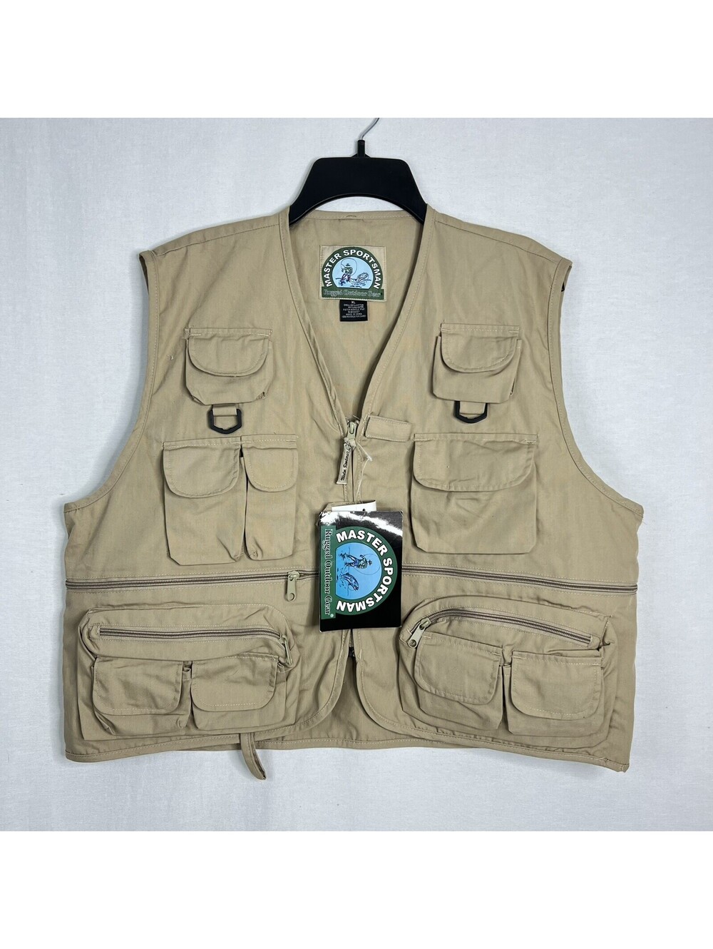 Master Sportsman Hunting Fishing Vest Zip Up Sz XL NEW WITH TAGS!